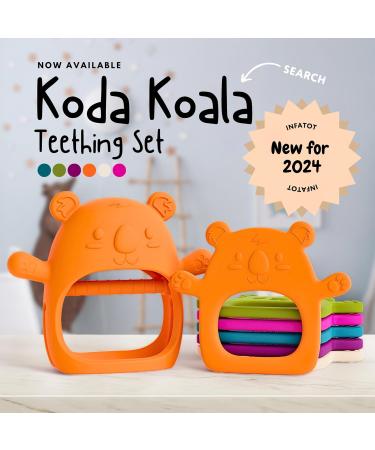 Infatot Mango Teething Mitten for Babies - Silicone Chicken Teether Glove | Prevents Finger Sucking | Teethers for Babies - Buy Online on GoSupps.com