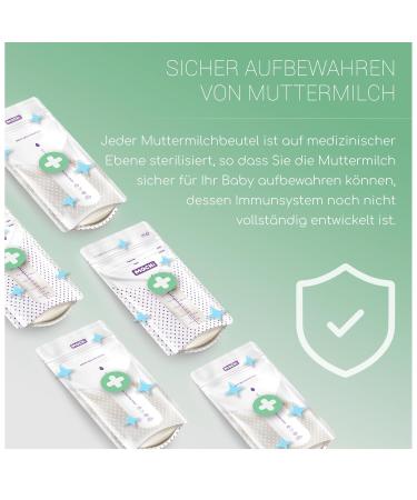 Mochi Breast Milk Storage Bags - 50 BPA-Free & Sterile Freezing Bags for Breastfeeding Moms | Durable & Leak-Proof Milk Storage Solution - Buy Online on GoSupps.com