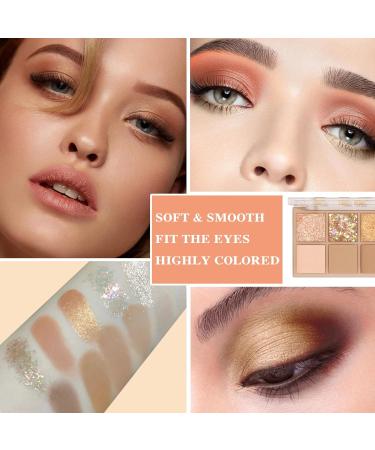 10 Colors Eyeshadow Palette Matte Nude Eye Makeup Palette Ultra-Blendable Long Lasting High Pigmented Waterproof Nudes Neutral Smooth Eye Shadow Palette for Women Natural Charming Looking #02 2# - Buy Online on GoSupps.com