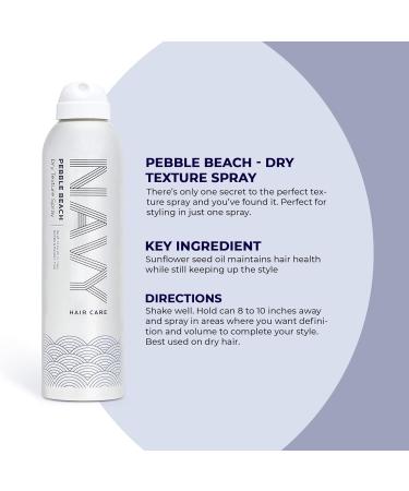 Navy Pebble Beach Dry Texture Spray & Hair Hydrating Mask - Paraben Free & Vegan | Shop Now - Buy Online on GoSupps.com