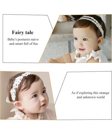 Wisebom 2 Pcs Baby Girls Flower Headbands Soft Elastic Hair Accessories for Newborns & Infants - Buy Online on GoSupps.com