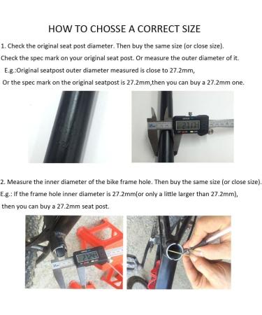 UPANBIKE Bike Seat Post Aluminum Alloy Extra Long 17.7 Replacement Bicycle Seatpost 25.4-31.6mm Black 450*27.2mm - Buy Online on GoSupps.com