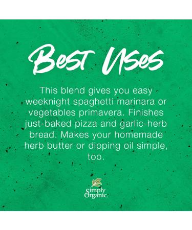 Simply Organic Italian Seasoning 0.95 oz | Authentic Flavor for Cooking - Buy Online on GoSupps.com