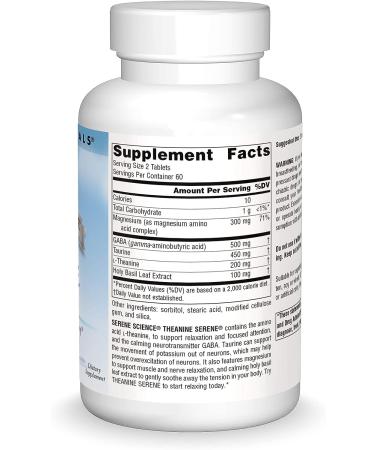 Source Naturals Serene Science L-Theanine with Magnesium and GABA - 120 Tablets - Buy Online on GoSupps.com
