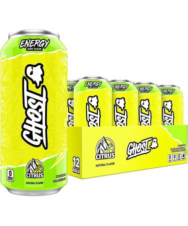 GHOST ENERGY Drink Sugar-Free Energy Drink Energy & Focus & Natural Caffeine L-Carnitine & Soy & Gluten-Free Drink (Citrus 16oz 473ml) (PACK OF 2) (USA IMPORT) - Buy Online on GoSupps.com