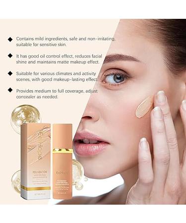  1/2/3Pcs 4 In 1 Foundation Liquid Moisturizing Medium Full Coverage Concealer Biomimic Foundation 4 In 1 - Light Spectrum Forever Bloom Biomimic Foundation Long Lasting Waterproof - Makeup 30ML/1FL.OZ (1Count (Pack of 1)) - Buy Online on GoSupps.com