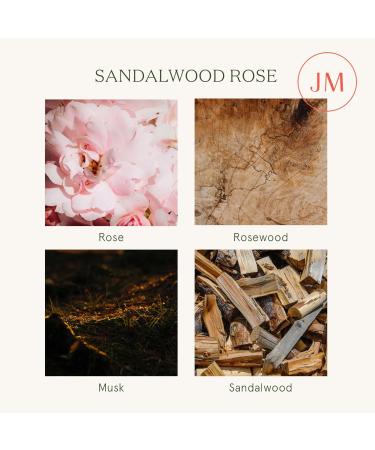 La Jolie Muse Sandalwood Rose Candle - 19oz Large Natural Soy Luxury Glass Jar Candle for Women | Long Burning 120 Hours | Wedding & Home Scented Gift - Buy Online on GoSupps.com