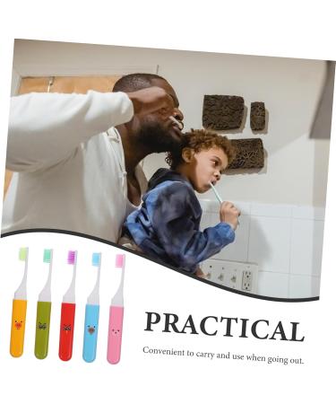 Gatuida 5-St Mini Travel Toothbrush | Comfortable & Portable Foldable Toothbrush for Kids & Adults - Buy Online on GoSupps.com