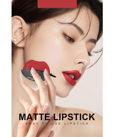 Long-Lasting Waterproof Matt Lipstick Set for Effortless Beauty | Non-Stick Cup Liquid Lipstick (Designed for Lazy People) - Buy Online on GoSupps.com