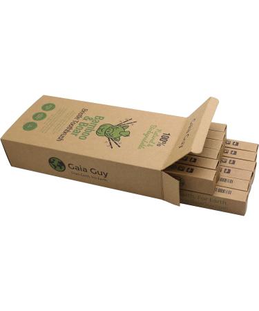 Gaia Guy Natural Bristle Bamboo Toothbrush - Biodegradable Boar Bristles - Eco-Friendly 12-Pack - Buy Online on GoSupps.com