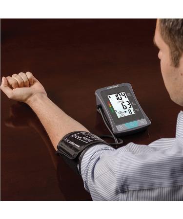 HealthSmart Digital Select Arm Blood Pressure Monitor | Automatic Upper Arm Cuff | Tracks Blood Pressure Pulse & Irregular Heartbeat | Stores 120 Readings for 2 Users - International Shipping Available - Buy Online on GoSupps.com