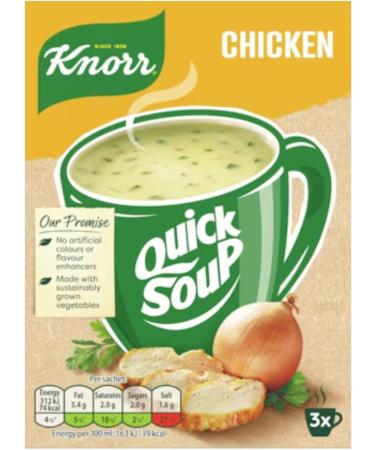 Instant Knorr Soup Bundle with 4 Knorr Quick Soup Flavours (4 Pack / 12 Instant Soup Sachets) with Hubsidia Thank you Card - Buy Online on GoSupps.com