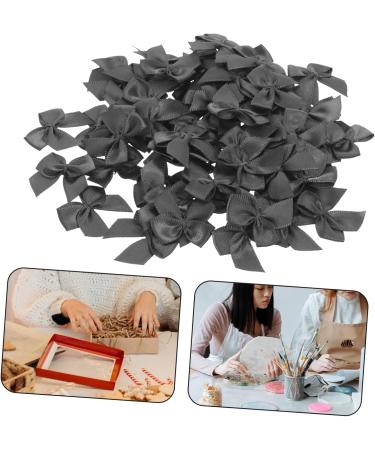 Beaupretty 200pcs Ribbon Bow Hair Pins & Home Decor Accessories - Stylish Hair Clips Crafts & Charms | Black 2.5x2.5cm - Buy Online on GoSupps.com