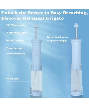 TopQuaFocus Nasal Irrigation System - Versatile Sinus Rinse & Neti Pot - 3 Nozzles 3 Modes for Adults & Kids - International Shipping Available - Buy Online on GoSupps.com