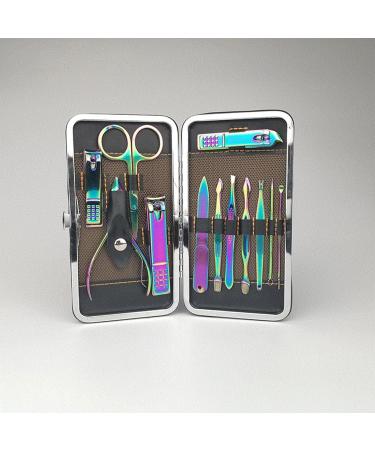 Nail Clippers Set Stainless Steel Pedicure Nail Clippers Tool Man and Woman Portable Nail Clippers 12 Piece Set for Travel - Buy Online on GoSupps.com
