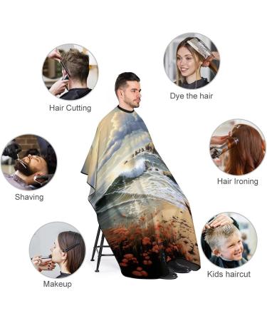 Sea Lighthouse Waterproof Barber Cape for Men & Women - Adjustable Hair Cutting Salon Accessories - Buy Online on GoSupps.com