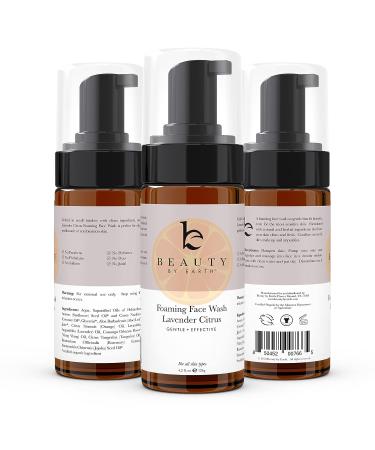 Lavender Citrus Foaming Face Wash - Gentle Hydrating Cleanser for Acne-Free and Clear Skin | Sensitive Skin Friendly | 4.2 Fl Oz - Buy Online on GoSupps.com
