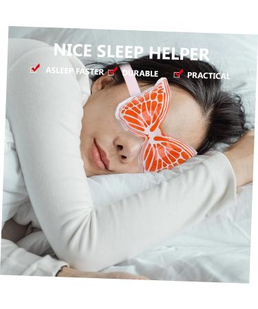 Healeved Ice Butterfly Eye Mask - Silk Gel Sleep Mask for Cooling and Comfort - Orange - Buy Online on GoSupps.com
