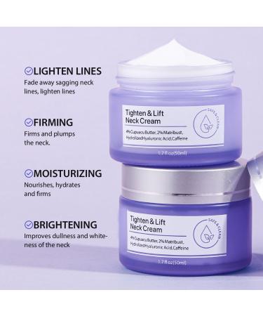 Neck Firming Cream - Anti-Aging Tightening & Lifting Treatment | Reduce Wrinkles & Improve Skin Firmness - Buy Online on GoSupps.com