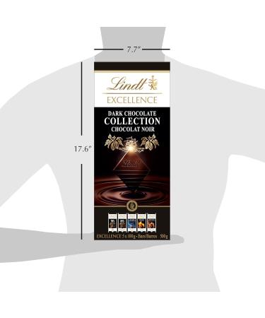 Lindt Excellence Dark Chocolate Bar Collection 100 g (Pack of 5 Bars) 1 Bar Each - 70% 85% Sea Salt Orange Caramel-Sea Salt - Buy Online on GoSupps.com