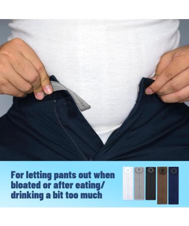 Adjustable Waistband Expanders - Set of 10, Elastic Waist Extenders for Men and Women | Trouser Button Extender for Comfort - Buy Online on GoSupps.com