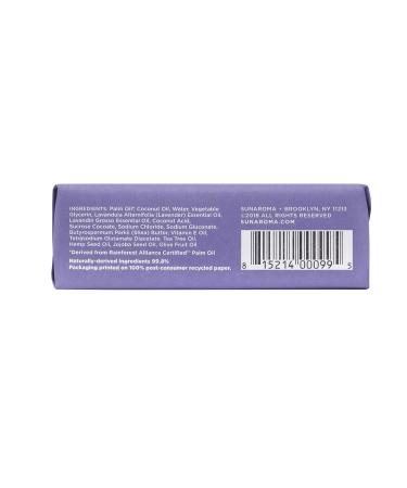Sunaroma Lavender Soap with Shea Butter & Vitamin E - Nourishing Oil Soap (Pack of 1) - Buy Internationally - Buy Online on GoSupps.com