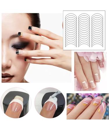MAIOUSU STORE 4770pcs Nail Art Stencils - 120 Sheets, 4 Designs French Tip Guides Stickers for DIY Decoration - Stencil Tool - Buy Online on GoSupps.com