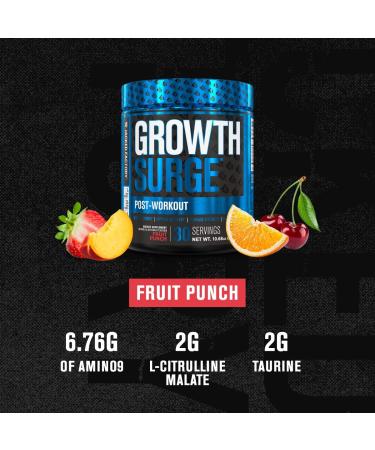 Growth Surge Creatine Post Workout Supplement - Muscle Builder with Creatine Monohydrate, Betaine, L-Carnitine, and L-Tartrate - Daily Muscle Building & Recovery - 30 Servings Fruit Punch 10.68oz - Buy Online on GoSupps.com