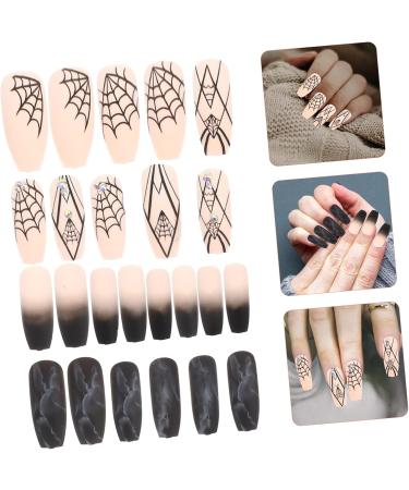 Mikinona 1 Set Halloween Fake Nails Manicure Supply Manicure Nails Nail Decorations for Nail Art Nails for Women Halloween Nails Fake Nails French Halloween Fakes Nails Fake Nails Tips Abs - Buy Online on GoSupps.com
