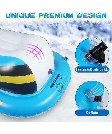 COKWEL Inflatable Snow Sled for Kids and Adults - Snow Tube with Reinforced Handles | Ideal Winter Toy for Thanksgiving & Christmas - Buy Online on GoSupps.com