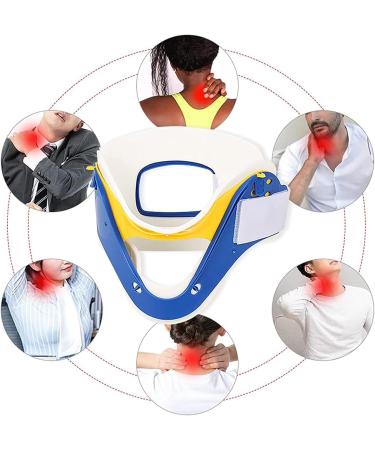 Neck Brace Collar Neck Brace Children Cervical Collar with V Shape and Front Air-Cut Design Four Gears Adjustable & 360 wrap Around for Neck Support Relief Neck Pain - Buy Online on GoSupps.com