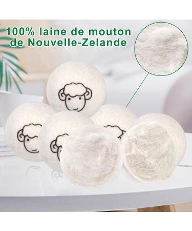 Extra Large Red Wool Dryer Balls - 6 Pack | Natural Fabric Softener for Tumble Dryers & Down Jackets - Buy Online on GoSupps.com