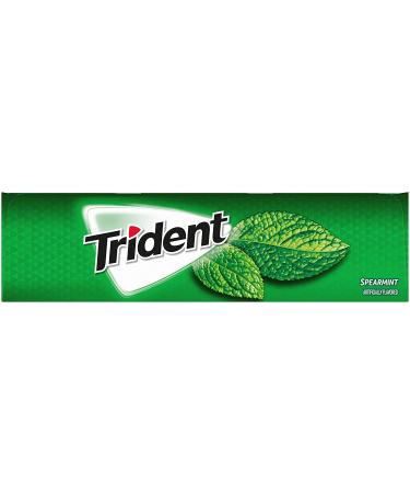 Trident Spearmint Sugar Free Gum 168 Pieces - 12 Packs, 14 Pieces Each - Buy Online on GoSupps.com