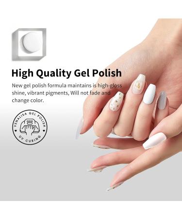 VENALISA 12ml White Gel Nail Polish | Soak Off UV LED Natural Nail Gel | DIY Manicure French Gifts 0.43 OZ - 1001-White - Buy Online on GoSupps.com