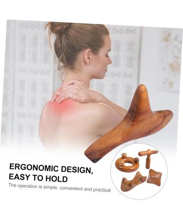 FOMIYES 10 STK Massage Device - Sandalwood Triangle Cushions Foot Massager & Neck Massager Scratch Board - Guasha & Spa Tool for Ultimate Relaxation - Buy Online on GoSupps.com