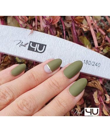 Set of 6 Nail Files Half Moon Professional Emery Boards for False Nails Acrylic Gel Tips Manicure tools by Nail4U Double sided Nail File Different Gradation 120/150 100/180 180/240 - Buy Online on GoSupps.com