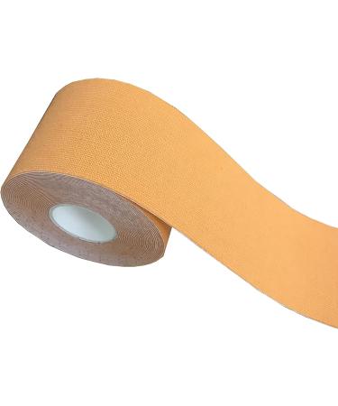 Kinesiology Tape 2 x 16' Orange - Relieve Muscle Soreness, Waterproof, Hypoallergenic - Pack of 1 - Buy Online on GoSupps.com