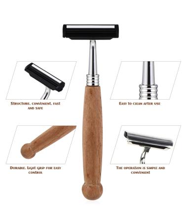 Reusable Bamboo Safety Razor for Men & Women - Eco-Friendly 4-Piece Shaving Set - Buy Online on GoSupps.com