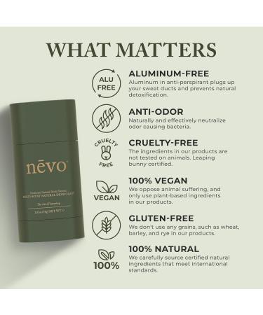 Nevo Multi Scent Deodorant Stick With Layers | Aluminum Free Deodorant for Women & Men | All Natural Organic Vegan Non Toxic | Coconut Oil & Shea Butter | N C1 Mint - Coconut - Citrus 2.65 oz Mint | Coconut | Citrus 2.65 Ounce (Pack of 2) - Buy Online on GoSupps.com