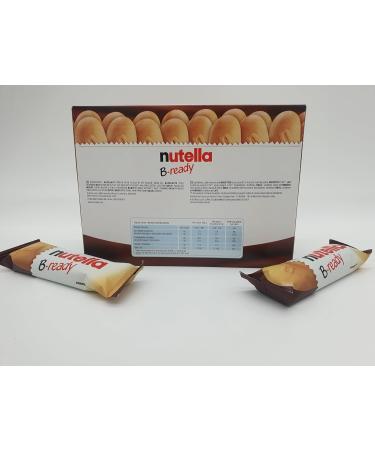 Nutella B-ready 15 Bars Wafer Filled With Hazelnut Spread with Cocoa Individually Wrapped Nutella 15 X 22g Bars. On the go snacks for all ages. - Buy Online on GoSupps.com