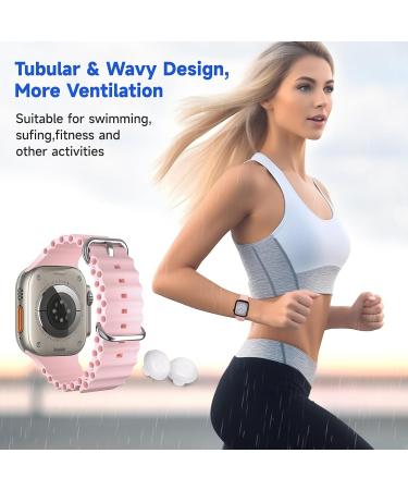 LYJEE Motion Sickness Bands for Apple Watch | Acupressure Wristbands for Sea & Morning Sickness Relief | Adjustable for Pregnant Women | Fits 42/44/45/49mm (Black Pink - Buy Online on GoSupps.com