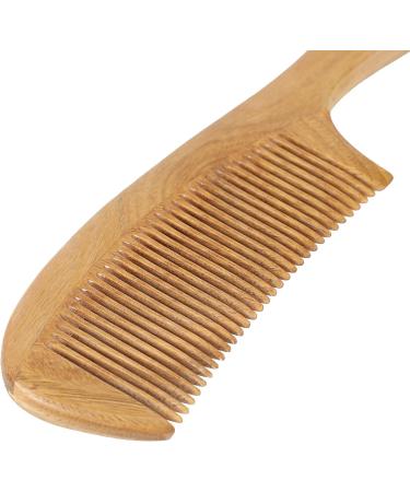 Onedor Handcrafted Green Sandalwood Fine Tooth Comb - Natural Anti-Static Hair Detangler for Men and Women - Buy Online on GoSupps.com