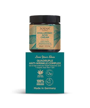 Harmonized Duo: Organic hyaluronic Acid Serum + Hyaluronic Acid Cream | Best Hyaluronic Acid (Oligo) + 4 Hyaluronic Sizes - Highly Dosed | Hydrating Serum + Cream - Aging-Aging Moisturizer | Made in G - Buy Online on GoSupps.com