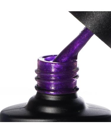 THE EDGE Gel Nail Polish 8ml - The Violet Shimmer - UV/LED Manicure/Pedicure for Salon & Home Use Highly Pigmented/Long Lasting/2-Coat Coverage - Buy Online on GoSupps.com