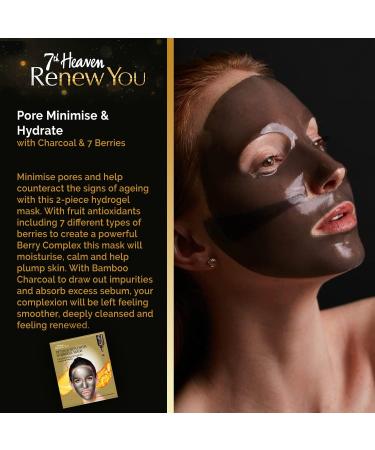 7th Heaven RenewYou Golden Luxury Skincare Gift Set - Contains a Variety of Face Masks to Cleanse and Hydrate Skin Gold Cosmetic Bag and Soft Cleansing Face Cloth - Buy Online on GoSupps.com