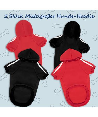 Ranypet 2-Piece Dog Hoodies for Large Dogs - Warm Sweatshirts for Medium & Large Breeds (3XL - Chest 55cm Back 40cm) - Buy Online on GoSupps.com