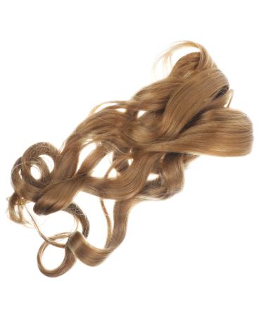 Beavorty French curly wig braiding hair pre stretched curly human hair wig braid in hair extensions 13x4 lace front wigs human hair deep wave wig High temperature wire loose big roll 70X8CM Light Brown