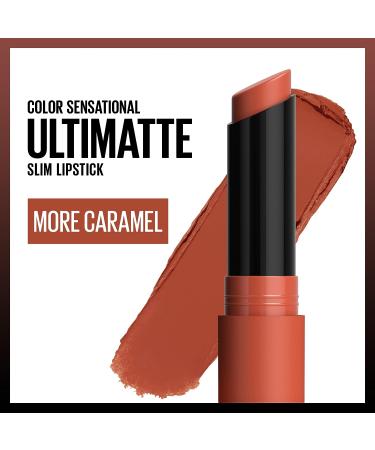 Maybelline Color Sensational Ultimatte Matte Lipstick - More Caramel Nude, Non-Drying Formula with Intense Color Pigment - 1 Count - Buy Online on GoSupps.com