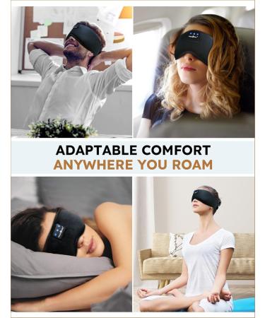 MUSICOZY Sleep Mask - Comfortable Breathable Eye Mask for Side Sleepers | Light Blocking Sleep Mask for Home Office & Travel - Buy Online on GoSupps.com