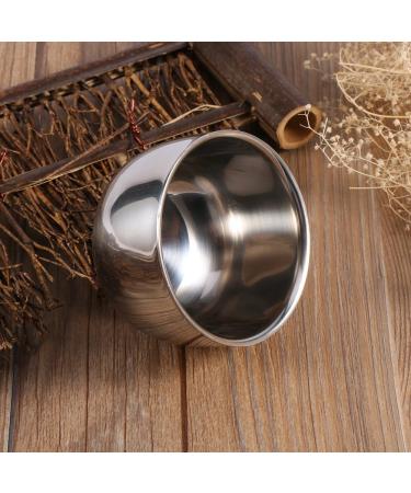 Premium Stainless Steel Shaving Soap Bowl for Men | Shaving Foam Tool & Brush | Perfect for Smooth Shaves - Buy Online on GoSupps.com